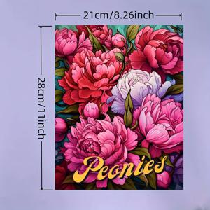 TEMU 꽃 그림 coloring book, 2025년 새로운 제품, 성인에게 스트레스를 완화하고 휴식을 제공, 두꺼운 종이, 회색 일러스트레이션, 생일, 크리스마스, 할로윈, 다양한 파티에 친구와 가족에게 완벽한 선물