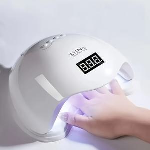 TEMU 스마트 센서가 있는 LED 네일 램프, 휴대용 젤 폴리ッシュ 및 케링 라이트, USB 전원, 배터리 없음 - 크리스마스, 할로윈, 부활절, 데이, 추수감사절 등 6개의 중요한 휴일에 이상적인 선물, LCD 디스플레이, 분리 가능한 베이스, 가정 및 살롱 사용에 적합
