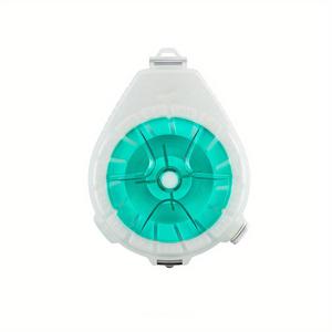TEMU 1개 휴대용 카본 파이버 낚시줄 정리함 - 다기능 역방향 방지 스풀링, 내장 커터 및 컴팩트 태클 보관함, 내구성 강한 PC 소재, 혼합 색상(화이트, 오렌지, 그린)