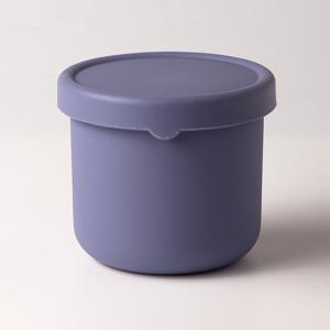 TEMU 1개 8.5/23.7oz 실리콘 방수 도시락, 전자레인지 사용 가능 라운드 도시락통, 학교용 점심 용기