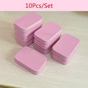 TEMU 1/10 핑크 작은 철 상자 장식 USB 보관함 여행용 휴대용 분할 상자 보석함, 바구니, 바구니 및 집 정리 컨테이너