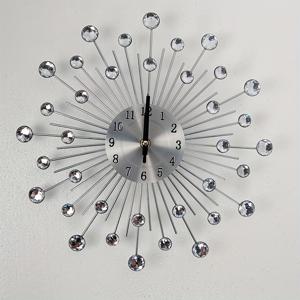 TEMU 1pc 별빛 밤 벽시계 - 달상자 지시자가 있는 무음 금속 디지털 시계, 거실 및 식당 장식용 둥근 금속 프레임, 배터리 작동 (AA 포함되지 않음), 달 장식