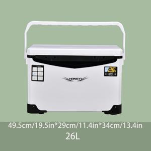 TEMU HONGYI 휴대용 냉장고 세트, 화이트 PVC, 야외 단열 가방, 낚시 상자, 차량 미니 냉장고, 여행 및 낚시 필수품, 일반 방수 - 10L, 18L, 60L 콤보 팩|가방|냉장고|캠핑냉장고