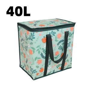 TEMU 1개/40L 아이스 팩 식료품 가방 SUV에 적합, 접이식이고 보관하기 쉬움 - 큰 용량의 여행 정리함, 지퍼 잠금 장치가 있습니다.|얼음주머니