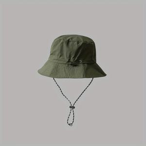 TEMU 조절 가능한 탄성 코드가 있는 중립 어부 모자, 접이식 및 빠른 건조 - 폴리에스터 소재, 단색 디자인, 신축성 있음, 조절 가능한 커프, 하이킹, 낚시, 여행 등 야외 스포츠 및 캐주얼 장비에 적합 - 다양한 색상 혼합 매치 - 야외 모험, 등산 및 여행에 이상적 - 완벽한 크리스마스 선물