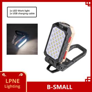 TEMU 1개 USB 충전식 작업등, 후크가 있는 LED 손전등, 4가지 모드 - 자석 디자인 강한 밝기 COB 랜턴, 야간 각도 조절 가능한 빨강 파랑 빛 스트로브 비상 토치, 작업용 투광등, 침실, 독서, 수리, 마크로코스