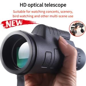 TEMU 1개 고출력 10X40 HD 단안경 - 조수식 초점, 10배 확대 & 40mm 대물렌즈, 새 관찰, 사냥, 별보기, 스포츠, 여행용 - 컴팩트하고 가벼운 휴대용 망원경, 빠른 초점 조정 기능 - 내구성 있는 구조, 야외 활동 애호가를 위한 이상적인 선물, 핸드헬드 망원경, 스타거이징 도구, 소형 디자인, 견고한 빌딩
