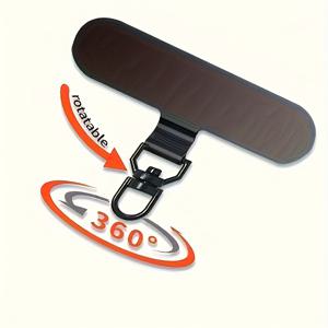 TEMU 스테인리스 스틸 회전형 폰 랜야드 커넥터, 360° 스위블 부착식 초슬림 금속 클립 (휴대폰 케이스용)