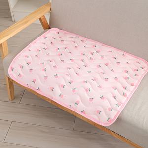 TEMU 애완동물 냉각 매트, 과일 패턴이 있는 직사각형 폴리프로필렌 섬유 침대 - 개에게 이상적, 실내/실외 사용, 통기성 및 독성 없는 수면 담요, kennel, crate, 자동차, 소형부터 중형까지의 품종, 실내 편안함 | 직사각형 애완동물 침대 | 내구성 있는 애완동물 침대, 애완동물 침대