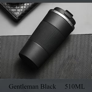 TEMU 304 스테인레스 스틸으로 제작된 대용량 단열 커피 머그 - 휴대용, 누출 방지, 음료를 뜨겁거나 차갑게 유지, 사무실, 가정, 또는 자동차 사용에 적합 - 이상적인 휴일 선물, 자동차 음료 용기 | 리브드 디자인 | 내구성 있는 구조