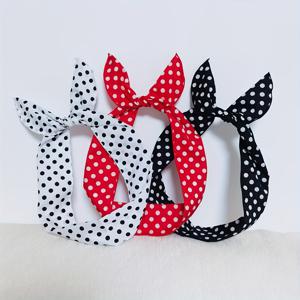 TEMU 3개 세트 도트 헤어밴드, 라인 머리끈, 토끼 귀와 리본 헤어밴드, 조절 가능한 스타일과 탄력성, 메이크업, 여행, 재미있는 활동에 적합 - 귀엽고 재미있는 액세서리, 2025 파티 헤드웨어