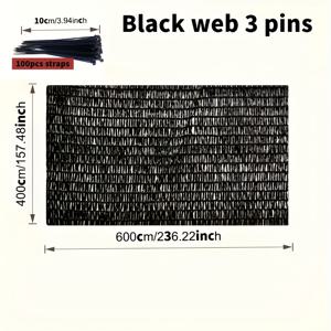 TEMU 1개 그늘망 4m x 6m UV 차단, 40%-50% 냉각 효과, 온실용, 토마토 및 꽃 식물 보호, 정원 테라스 커버링, 야외 사용, 단열/방진 통기성 투명 녹색 메쉬