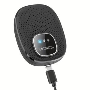 TEMU 오지모, 사운드웨이브 기술 방충기, USB 전원, 가장 효과적인 방충제 - 설치류, 다람쥐, 쥐, 박쥐, 바퀴벌레, 개미, 거미 퇴치