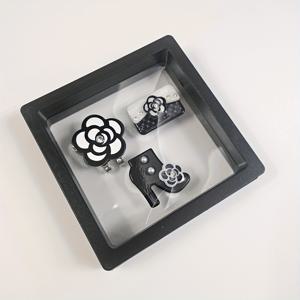 TEMU 3Packs 패션 카멜리아 세트 디자인 자석 모자 클립 골프 볼 마커 - 페어웨이에서 공을 위치시키는 데 용이한 고급 골프 액세서리, 골퍼에게 완벽한 선물|골프웨어