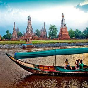 아유타야 롱테일 보트 반일 단독 투어