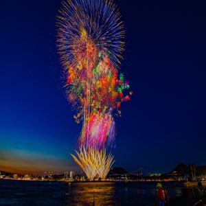 후쿠오카 출발: 2025 간몬 해협 불꽃축제 버스 투어