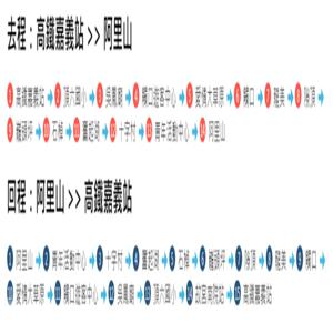 대만 하오싱 버스 티켓 (아리산 라인)