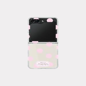 [메이드모먼] big dot glow 디자인 [제트플립 클리어하드 폰케이스]