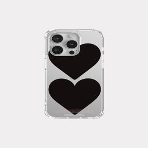 [메이드모먼] twin hearts 디자인 [탱크투명 폰케이스]