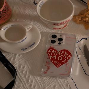[에프터눈 오리] Voyageurs phone case + A Paris RED TOK set