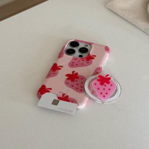 [메이드모먼] strawberry delight pattern 디자인 [맥세이프 카드수납 폰케이스]