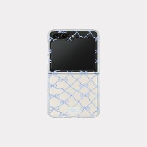 [메이드모먼] ribbon whimsy 디자인 [제트플립 클리어하드 폰케이스]