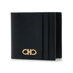 [페라가모] [페라가모] FW24 남성 간치오 카드지갑 66 0371 NERO PEBBLE 0741376