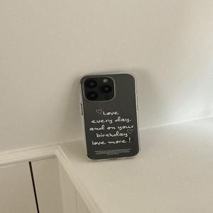 [메이드모먼] love every day 레터링 디자인 [클리어 폰케이스]