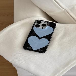 [메이드모먼] twin hearts 디자인 [맥세이프 하드 폰케이스]