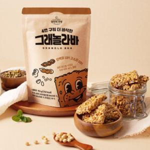 [김대석장인]4번 구워 더 바삭한 그래놀라바 5봉x92g (총 50개입) 두부 과자