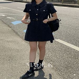 ✨반팔버전추가! [자체제작/10만장돌파!/숏,롱/S-XL]#여름???? 베니 논페이드 생지데님 원피스 (데일리룩/생지원피스/여름원피스/반팔원피스/미니원피스/데님원피스/롱원피스)