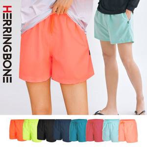 [주7일배송] 커플 남자 여자 래쉬가드팬츠 빅사이즈 비치 워터 스윔 수영복 보드숏 밴딩 심플 무지 숏 반바지 하의 A26