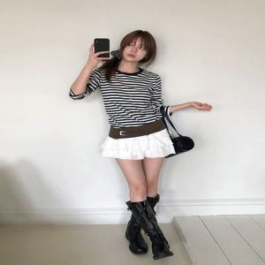 BUBBLE CANCAN SKIRT*아이보리 당일배송