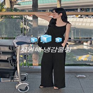 [냉감에어로쿨????][MADE] 이지캐주얼 끈나시+와이드팬츠 set(44~100) (여름바지-냉장고바지-밴딩팬츠-쿨링나시-쿨링바지-쿨링팬츠-데일리룩-홈웨어룩-나시세트-바지세트-흠뻑쇼-페스티벌)