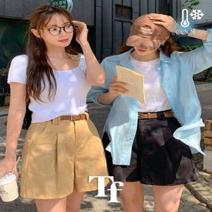 [MADE/벨트포함/봄????] 에디 핀턱 4부 와이드 버뮤다 반바지 (3color)