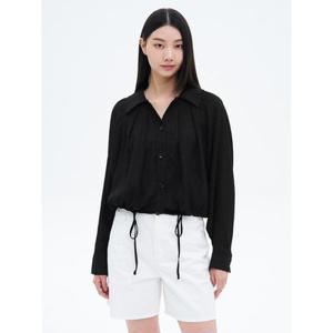 네크 셔링 블루종 아우터  블랙 (325539LY15)