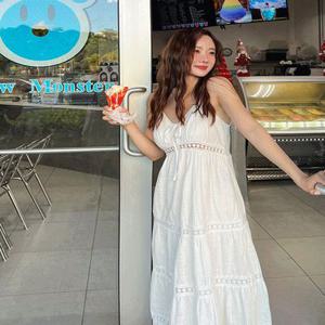 [캉캉원피스] 아스빈 민소매 롱원피스 호캉스룩 브라이덜샤워 바캉스룩 휴양지룩 셀프웨딩