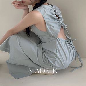 [단독][자체제작/15만장돌파!/뉴컬러추가!/S-XL/바캉스룩????]#여름???? 레이니 백 홀 트임 아노락 롱 원피스 (휴양지룩/여름원피스/아노락원피스/트임원피스/휴가룩/비치원피스)