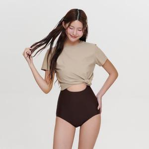 [모노키니+반팔SET/유교걸????] 츄러스 모노키니 반팔 세트 래쉬가드 커버업 수영복 스윔웨어 비치