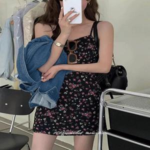 [여름/바캉스????][여행룩#연예인원피스]델리 민소매 플라워 패턴 원피스