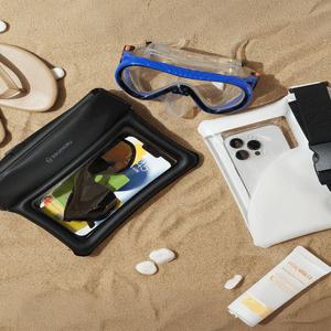 [직진????] 크로스백 방수팩 다용도 방수팩 패션 방수팩 화장품수납 물놀이필수 크로스백 크로스형 가방 방수백 여행룩 방수케이스 블랙/화이트 핸드폰 아이폰 갤럭시 파우치 여행 워터밤 수영장 완전방수 서핑 수영복