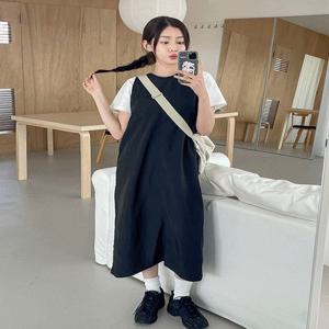 무아 나일론 롱원피스: 2color
