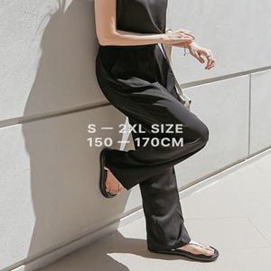 [단독] [2만장돌파/S-2XL/숏,스탠다드,롱 기장옵션] 올데이 밴딩 와이드 슬랙스 (당일배송/여름/핀턱/하이웨스트/히든버튼/뒷밴딩/쿨링/찰랑/오피스룩/하객룩/출근룩/빅사이즈)