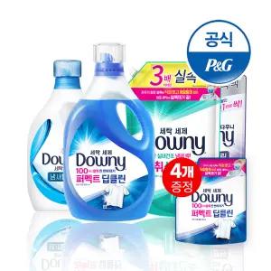 다우니 프리미엄 세탁세제 실내건조 냄새딥클린 1.9L X 2개 외 리필 모음 + 200ml4개 + 1천원적립