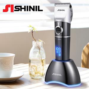 전문가용 전기충전 LED창 이발기 SWT-M107RW 티타늄코팅 바리깡 이발기 프로이