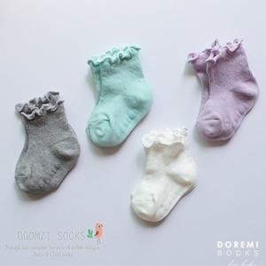 [꼼지][아동양말] P하트 메쉬(4족)세트/유아양말/망사/아기
