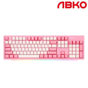 앱코 AN02 RGB BAR 게이밍 기계식 키보드 핑크 청축