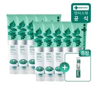 덴티스테치약 뉴플러스화이트 튜브형 200g X 10개입 + 마이브러쉬 1개 증정