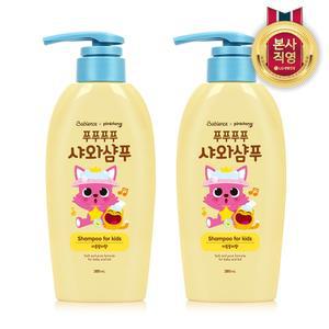 베비언스 핑크퐁 푸푸푸푸 샤와샴푸 380ml (자몽릴리향) x 2개