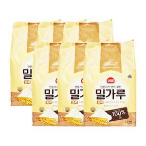 사조해표 중력 밀가루 2.5kg x 6개